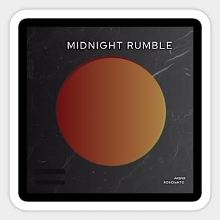 Midnight rumble Sticker